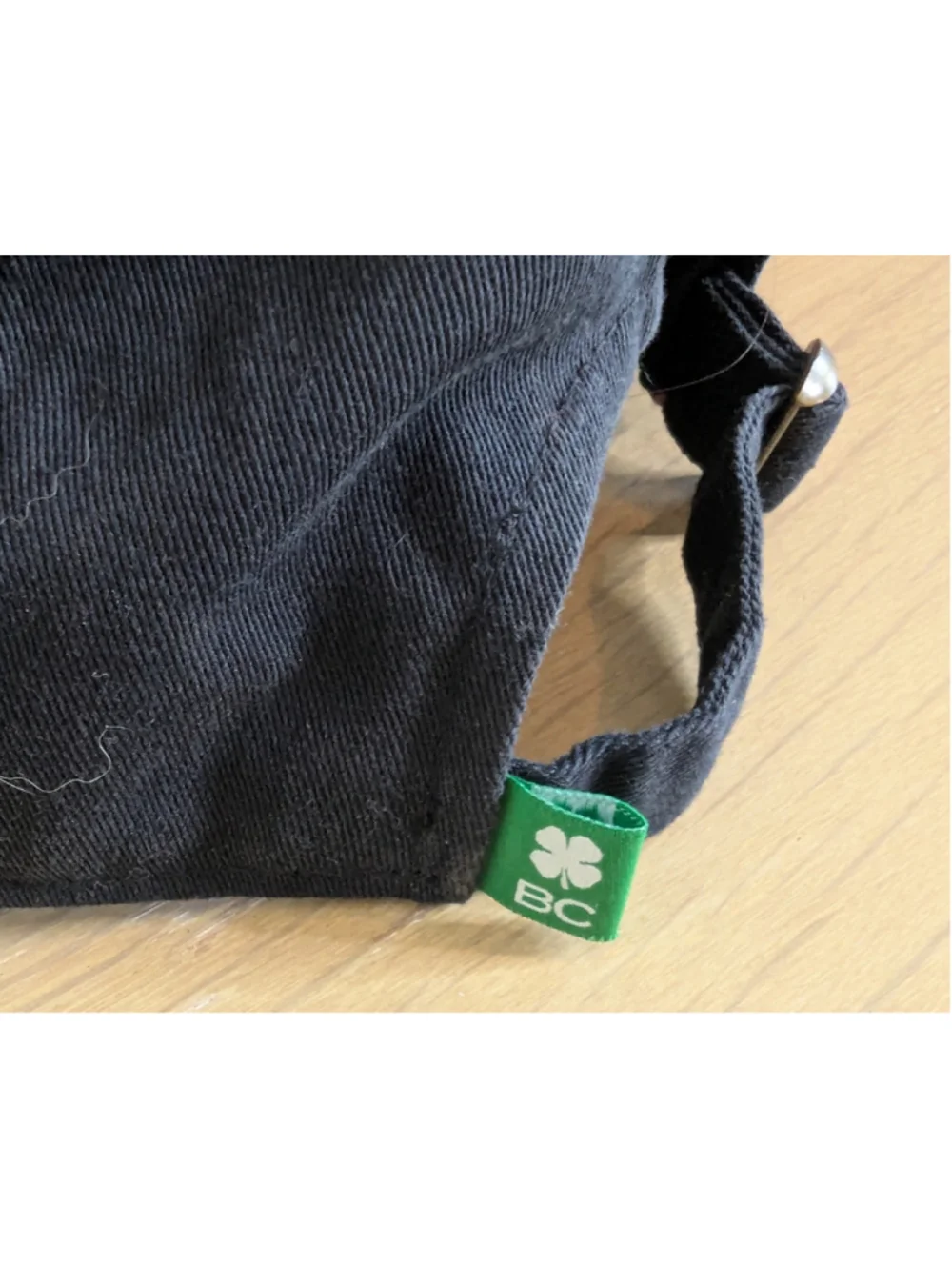 Black Clover Women's Black Baseball Cap with Green Shamrock Live Lucky Golf